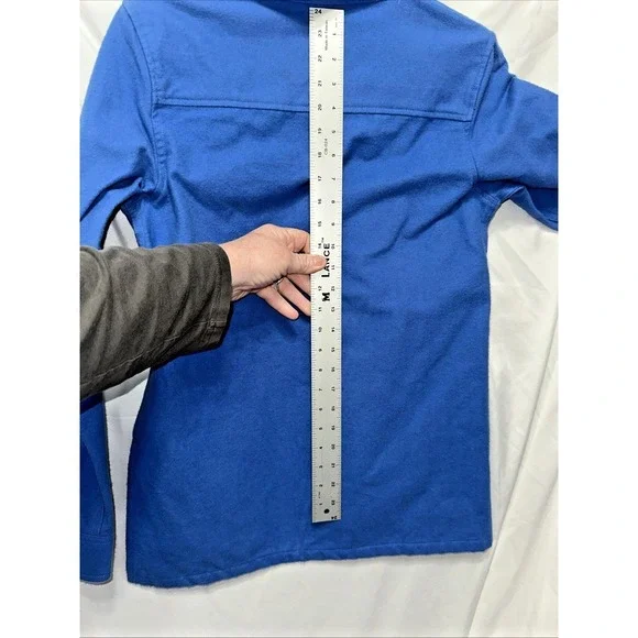 LL Bean Vintage Pullover Flannel/Fleece Blue Half Zip XS Women, Regular Fit NWT - Picture 11 of 11
